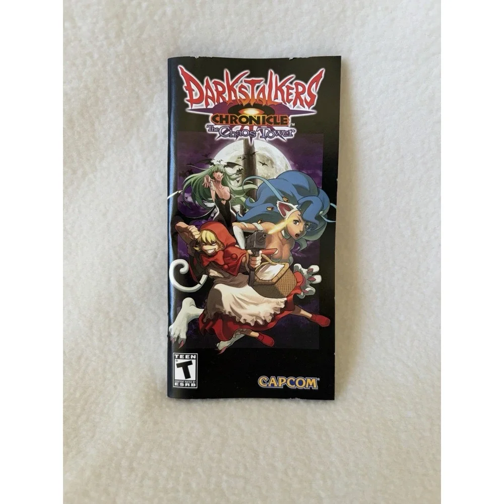 Darkstalkers Chronicle: The Chaos Tower (Sony PSP, 2005) complete with manual!